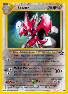 Scizor z edície Wizards Black Star Promos, karta č.33