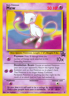 Mew z edície Wizards Black Star Promos, karta č.8