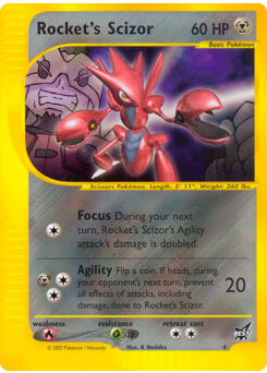 Rocket's Scizor z edície Best of Game, karta č.4