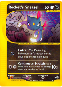 Rocket's Sneasel z edície Best of Game, karta č.5