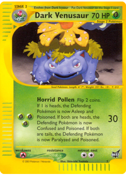 Dark Venusaur z edície Best of Game, karta č.7