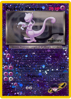 Rocket's Mewtwo z edície Best of Game, karta č.8