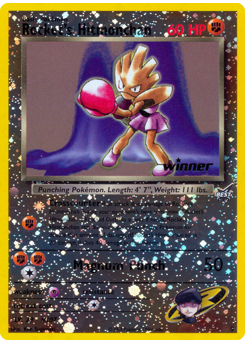 Rocket's Hitmonchan z edície Best of Game, karta č.9
