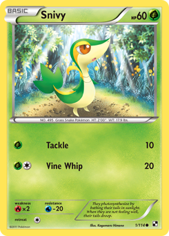 Snivy z edície Black & White, karta č.1
