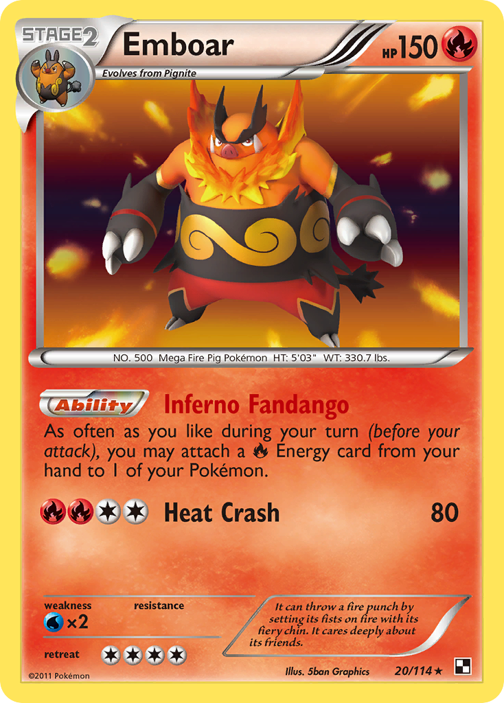 Emboar z edície Black & White, karta č.20