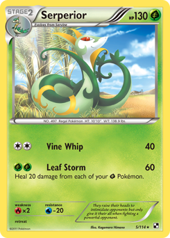 Serperior z edície Black & White, karta č.5