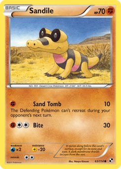 Sandile z edície Black & White, karta č.63