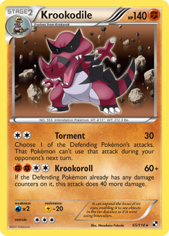 Krookodile z edície Black & White, karta č.65