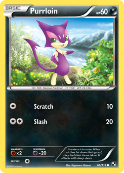Purrloin z edície Black & White, karta č.66