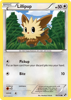 Lillipup z edície Black & White, karta č.80