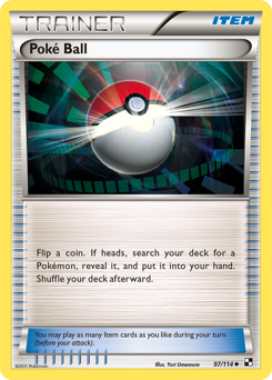 Poké Ball z edície Black & White, karta č.97