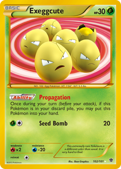 Exeggcute, ukážková karta