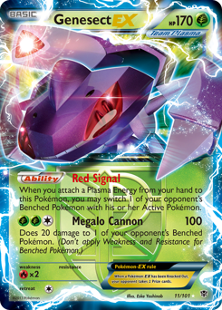 Genesect-EX z edície Plasma Blast, karta č.11