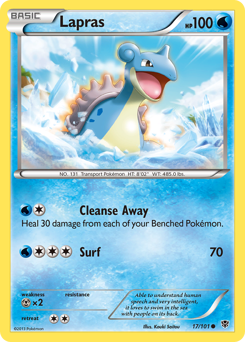 Lapras z edície Plasma Blast, karta č.17