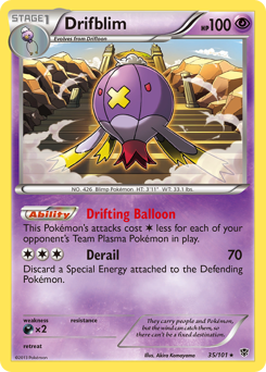 Drifblim z edície Plasma Blast, karta č.35