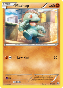 Machop z edície Plasma Blast, karta č.47