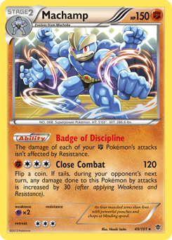 Machamp z edície Plasma Blast, karta č.49