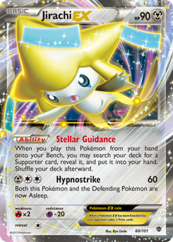 Jirachi-EX z edície Plasma Blast, karta č.60
