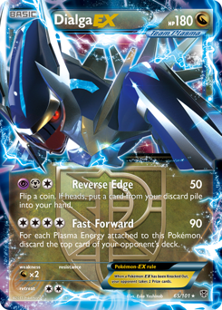 Dialga-EX z edície Plasma Blast, karta č.65