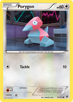 Porygon z edície Plasma Blast, karta č.72