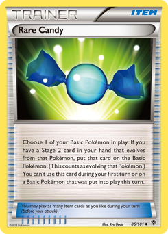 Rare Candy z edície Plasma Blast, karta č.85