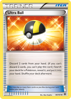 Ultra Ball z edície Plasma Blast, karta č.90