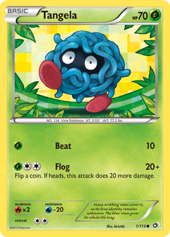 Tangela z edície Legendary Treasures, karta č.1