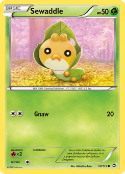 Sewaddle z edície Legendary Treasures, karta č.10