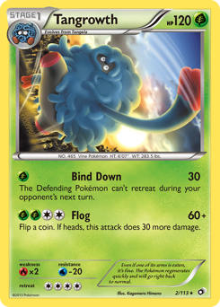 Tangrowth z edície Legendary Treasures, karta č.2