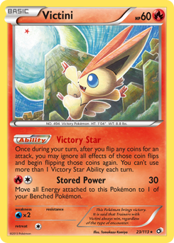 Victini z edície Legendary Treasures, karta č.23