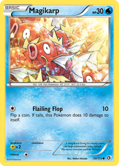 Magikarp z edície Legendary Treasures, karta č.30