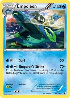 Empoleon z edície Legendary Treasures, karta č.35