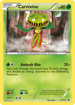 Carnivine z edície Legendary Treasures, karta č.5