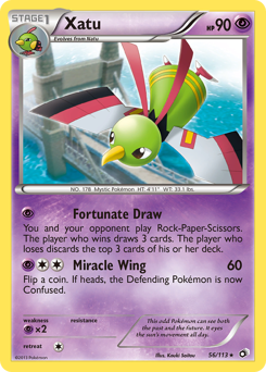 Xatu z edície Legendary Treasures, karta č.56