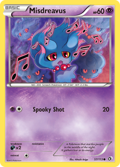 Misdreavus z edície Legendary Treasures, karta č.57