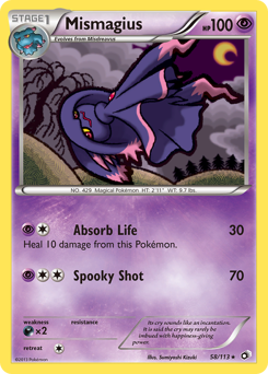 Mismagius z edície Legendary Treasures, karta č.58
