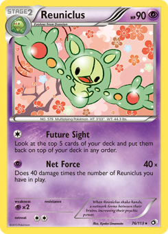 Reuniclus z edície Legendary Treasures, karta č.76