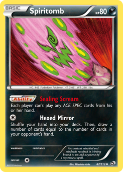 Spiritomb z edície Legendary Treasures, karta č.87