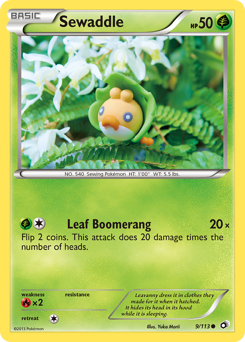 Sewaddle z edície Legendary Treasures, karta č.9