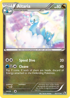 Altaria z edície Legendary Treasures, karta č.92