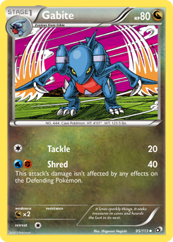 Gabite z edície Legendary Treasures, karta č.95