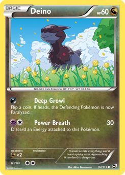 Deino z edície Legendary Treasures, karta č.97