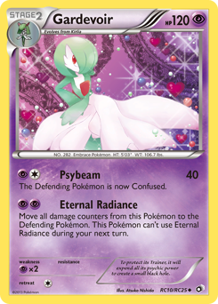 Gardevoir z edície Legendary Treasures, karta č.RC10