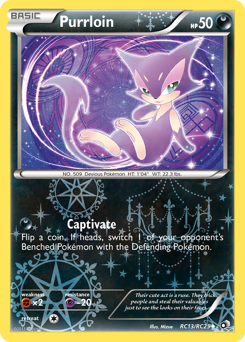 Purrloin z edície Legendary Treasures, karta č.RC13