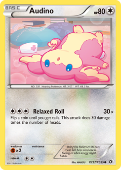 Audino z edície Legendary Treasures, karta č.RC17