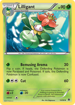Lilligant z edície Emerging Powers, karta č.14