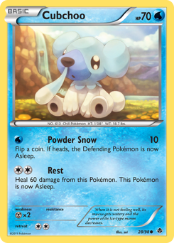Cubchoo z edície Emerging Powers, karta č.28