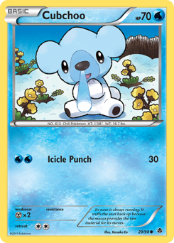 Cubchoo z edície Emerging Powers, karta č.29