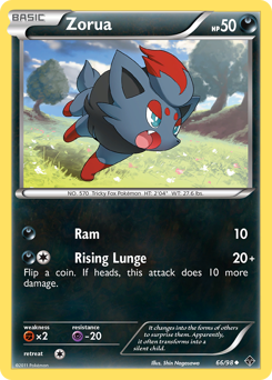 Zorua z edície Emerging Powers, karta č.66
