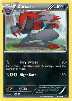Zoroark z edície Emerging Powers, karta č.67